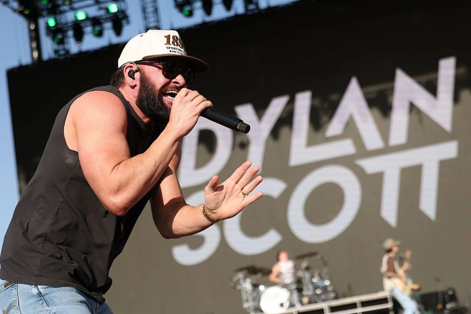 Dylan Scott performing on tour